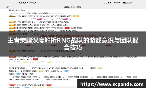 王者荣耀深度解析RNG战队的游戏意识与团队配合技巧