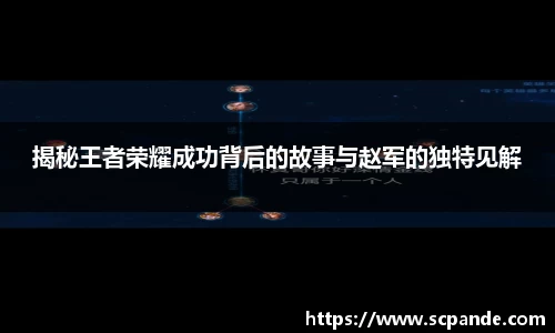 揭秘王者荣耀成功背后的故事与赵军的独特见解